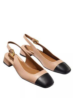 NIB: Margaux The Cap-Toe Darcy Slingback Pumps 38.5 (8.5)